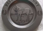 Best Playing Pony, Polo CountyWare Pewter / Armetale Plate