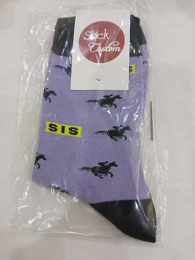 Saratoga Horse Plaque Racehorse Socks