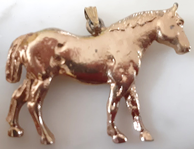 Vintage Quarter Horse Pendant