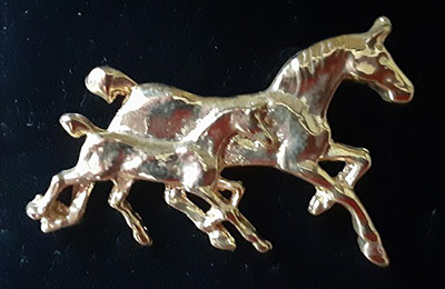 Beautiful Golden Mare and Foal Pin