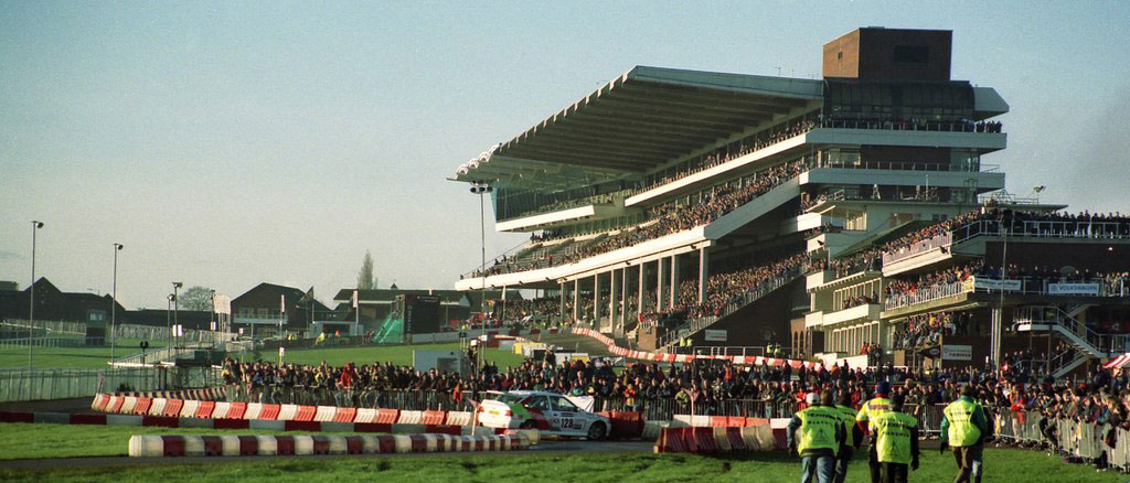 The Main Grandstand at Cheltenham Racecourse Taken at the 1998 Network Q Rally of Great Britain.