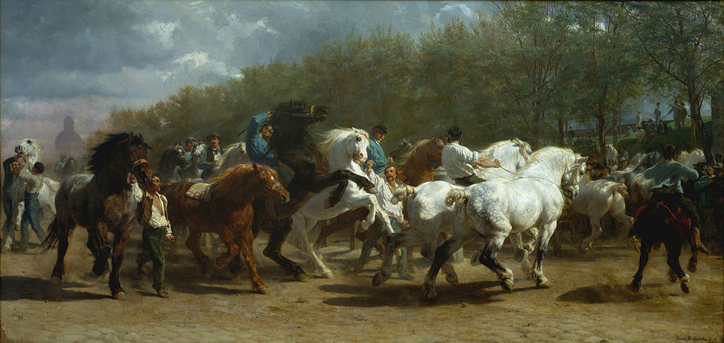 Rosa Bonheur, The Horse Fair, 1852-53 (photo credit © Bonheur/ Wiki Commons)