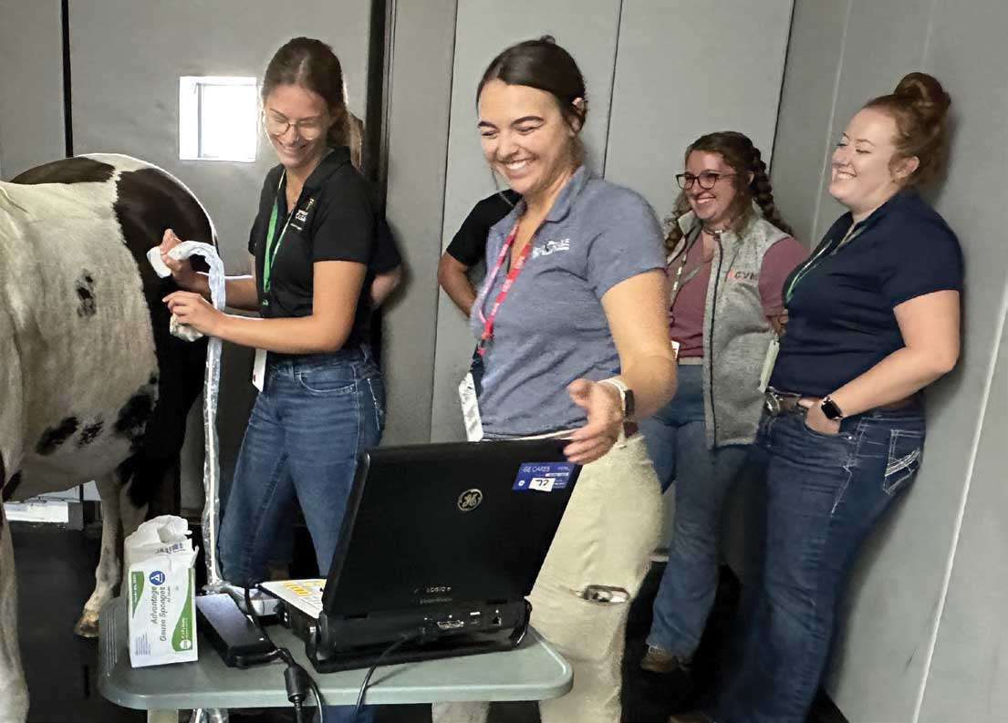 Student at the Opportunities in Equine Practice Seminar 2023 - photo courtesy of Rood & Riddle Equine Veterinary Hospital