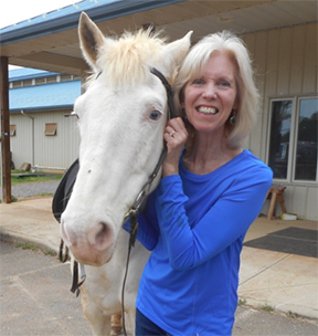 Nancy Bidlack and Sierra -  Hoofbeats Therapeutic Riding Center  Lexington, VA