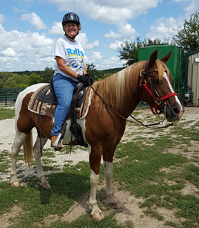Roxie Nieroda and Buddy -  Missouri Forget Me Not Horse Rescue and Sanctuary  Linn Creek, MO