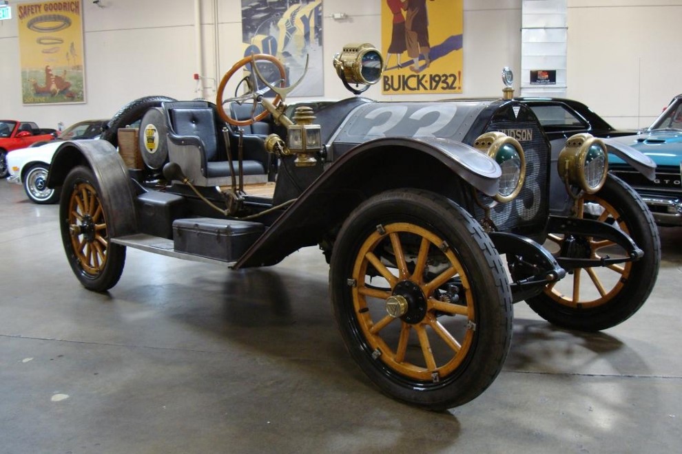 This 1911 Hudson Speedster is offered at $100,000. It is one of only three known models, and escaped confiscation in World War I | Crevier Motors photo