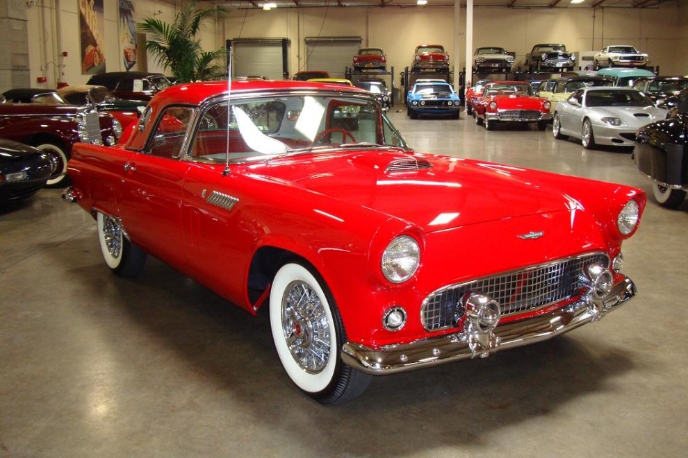 This 1956 Ford Thunderbird convertible is a multiple concours award winner. Restored by Amos Winter and recognized as one of his best restorations, it is both rare and investment-quality | Crevier Motors photo