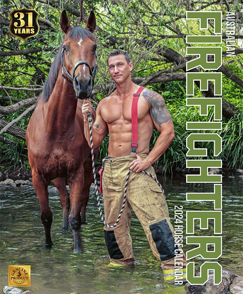 Australian Firefighters 2024 Calendar  - Supporting Horse Rescue