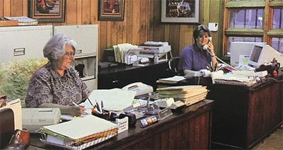 Mary Jane Little and Sharon Little in the Office