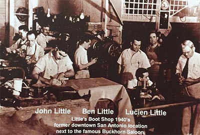 Little's Boot Shop 1940's in San Antonio, Texas