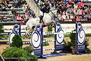 Beezie Madden and Chic Hin D Hyrencourt won the$250,000 Longines FEI Jumping World Cup™ Lexington CSI4*-W at the National Horse Show