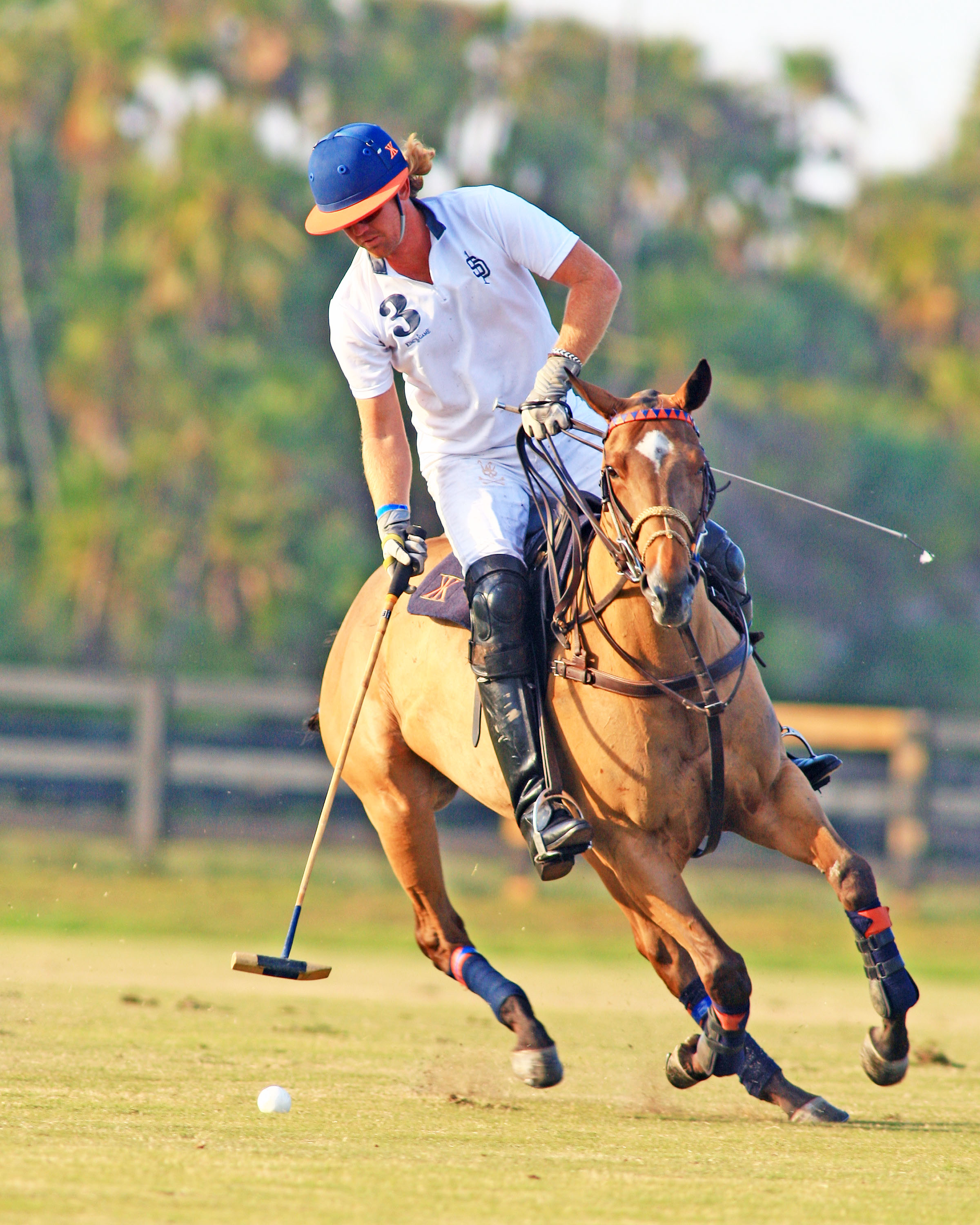Kris Kampsen playing polo