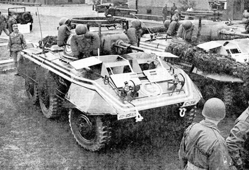 A task force of armoured cars was hastily assembled to speed into German-occupied territory to secure the prized Lipizzaners. (Image source: WikiCommons)