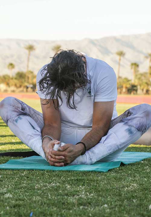 Yoga and other relaxation techniques can help complement mental coaching. (photo courtesy of Polo Magazine)