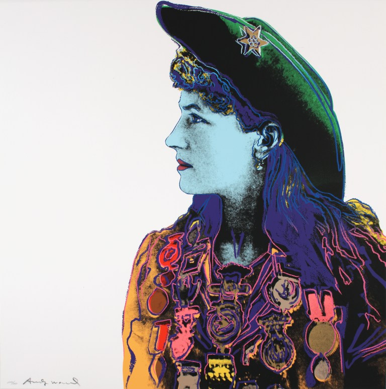 Andy Warhol, Cowboys and Indians: Annie Oakley, 1986 The Andy Warhol Museum, Pittsburgh; Founding Collection, Contribution The Andy Warhol Foundation for the Visual Arts, Inc. 1998.1.2493.2