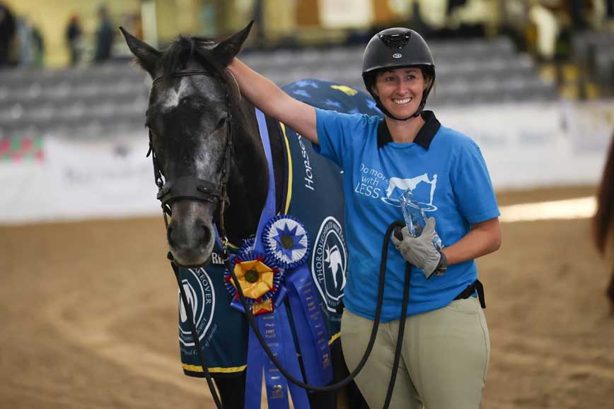 Lindsey Partridge and Thunderous Affair (Credit: Retired Racehorse Project)